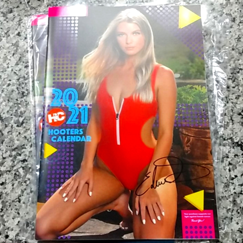 Signed 2021 Hooters Calendar